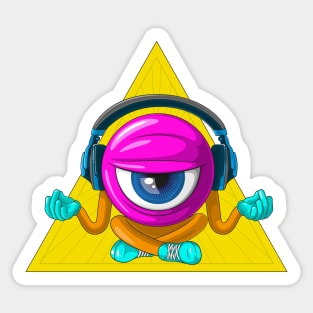 Eye on the pyramid. Sticker